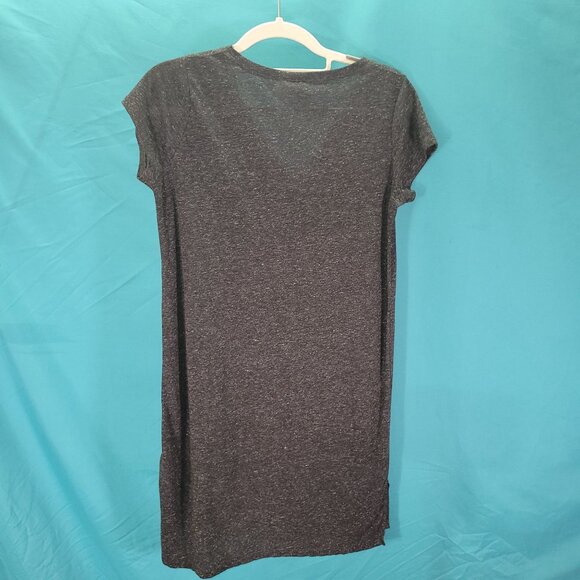 H&M Divided Womens Basic Dress Short Sleeve V-Neck Charcoal Gray Size S - Picture 6 of 8